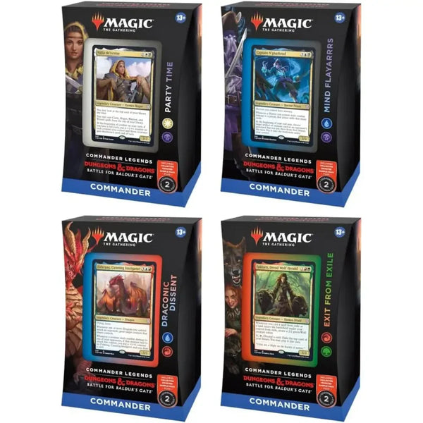 Magic: The Gathering - Commander Legends: Battle for Baldur’s Gate Commander Decks (Set of 4)