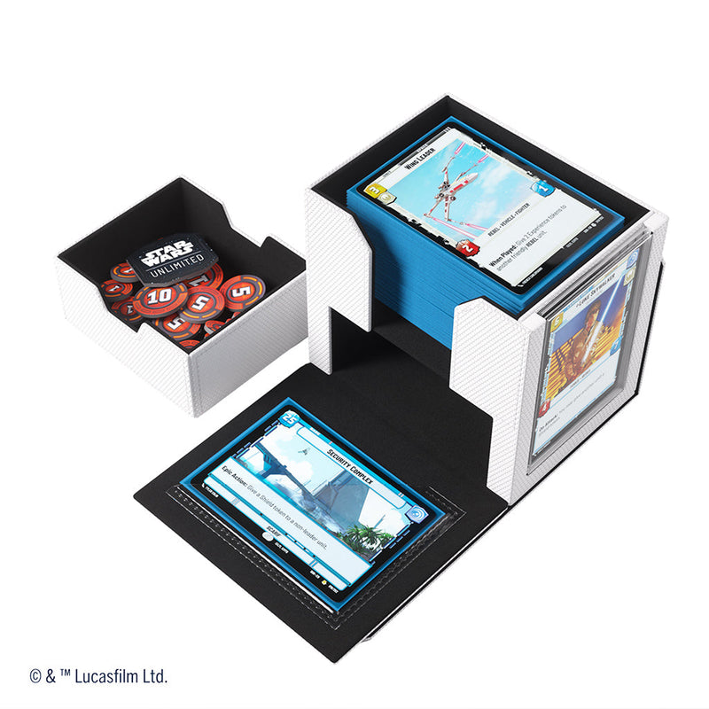 GameGenic: Star Wars Unlimited Deck Pod - White/Black