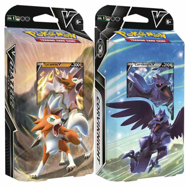 Pokémon V Battle Deck: Lycanroc V/ Corviknight V (Set of 2)